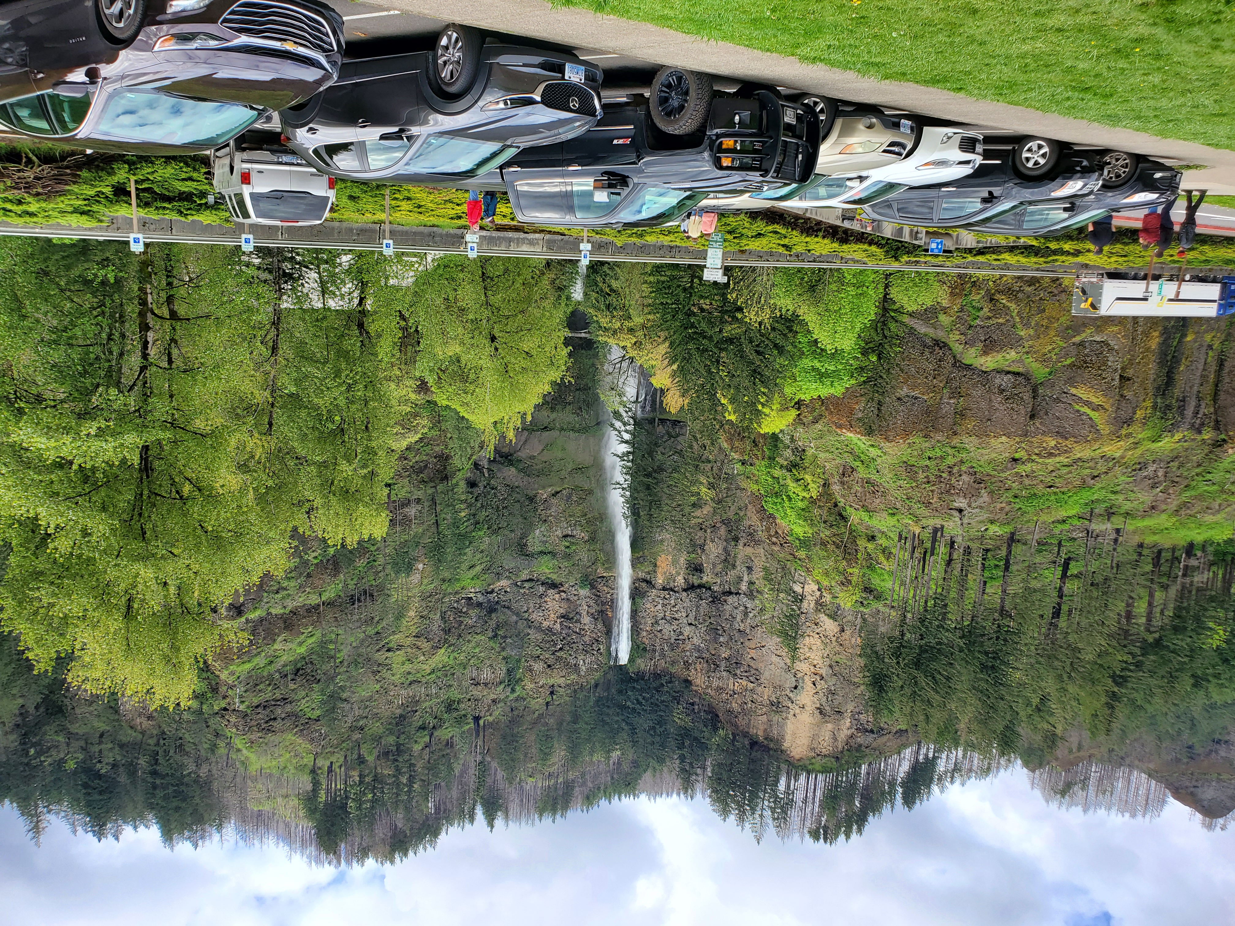 Waterfall perspective